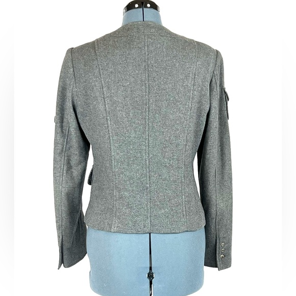 Moda International wool military jacket, pockets 12 170 - Picture 2 of 7